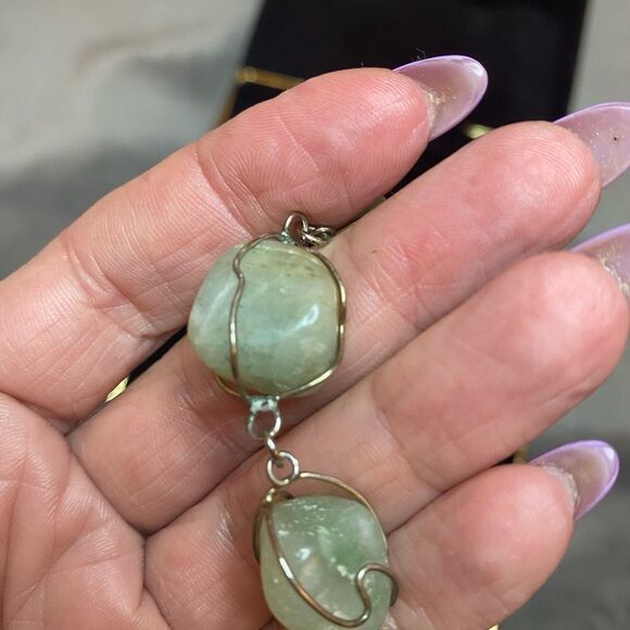 Silver Indian row gemstone bracelet - Picture 5 of 6